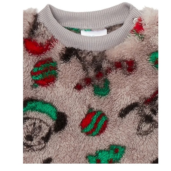 Mickey Mouse Baby Christmas Faux Sherpa Top and Joggers - Picture 4 of 4